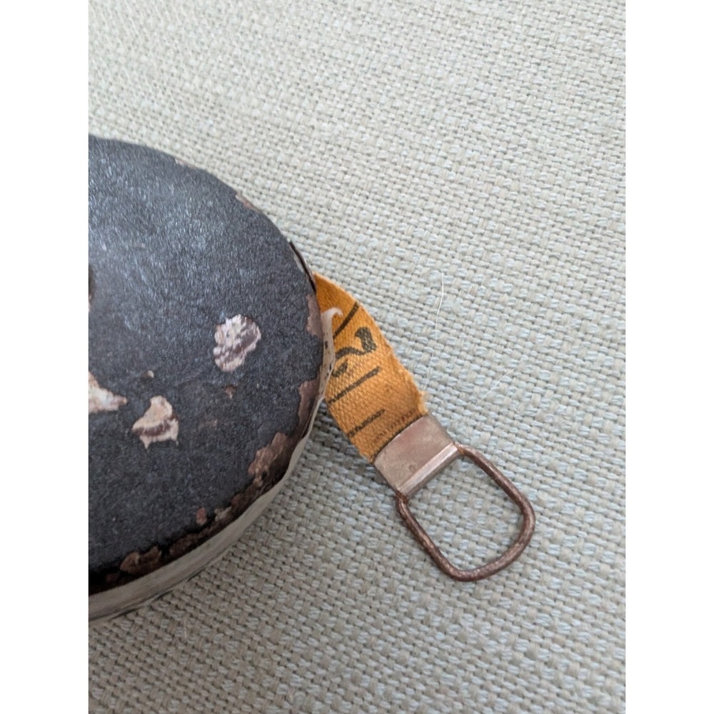 Vintage Walsco 50ft cloth tape measure (steel?)